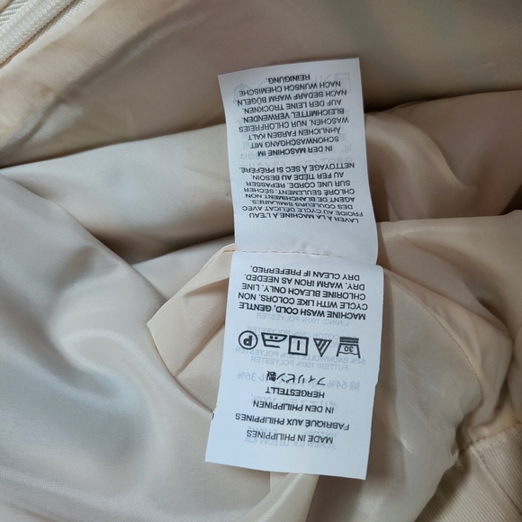 NWT J.CREW The Pencil Skirt Colorful Jacquard Striped Fringe Hem E8728 Size 12P. - Picture 6 of 8